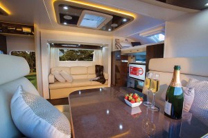 Sunliner Monte Carlo MC3 - opposite slide out walls creates a large living space